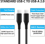 PD Type-C Cable 6ft USB-C Charger Cord Fast Long Power - ZDJ68