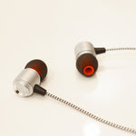 Hi-fi Sound Headphones 3.5mm Earphones -Metal Earbuds - Silver - Fonus G94