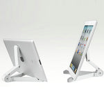 Fold-up Tablet Stand Travel Portable Tablet Phone Holder - White - Xenda D90