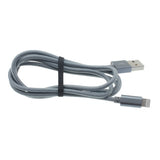 3ft Lightning to USB Cable Charger Cord - Braided - Gray - L78