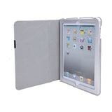 Silver PU Leather Slim Flip Case