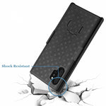 Case Holster Combo Swivel Belt Clip - Dropproof - Kickstand - Black - Fonus J71