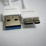 Samsung USB 3.0 Cable Charger Cord - OEM - White