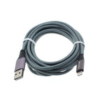 10ft USB to Lightning Cable - Braided - Gray - K91