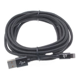 10ft MFI Certified USB to Lightning Cable - Braided - Black - Pinyi - K74 876-1