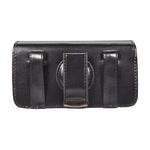 Leather Case Belt Clip Swivel Holster - Cover - LCASE34 - Black - Fonus J01