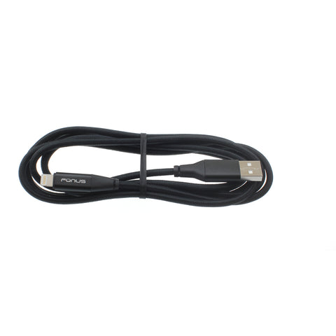 6ft USB to Lightning Cable - Braided - Black - R14