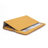 Yellow PU Leather Slim Portfolio Case