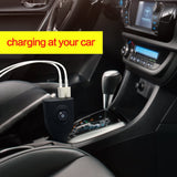 2-in-1 Car Home Wall Charger 2-Port USB - Folding Prongs - Fonus M67