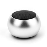 Mini Wireless Speaker - Hands-free Mic - Remote Selfie Shutter - Silver - K85