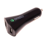 30W Fast Car Charger 2-Port USB Quick Charge - Smart Detect - Fonus K66