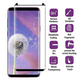 Samsung Galaxy S9 - Anti-glare Screen Protector Tempered Glass - Full Cover - Fingerprint Resistant