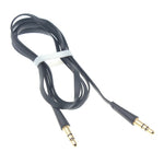 3.5mm Audio Cable Aux-in Car Stereo Speaker Cord - Flat - Black - Fonus L72