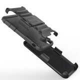 Black Armor Case with Belt Clip Stand - Black - Selna N01