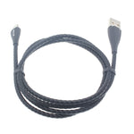 3ft Lightning to USB Cable Charger Cord - Metal - Black - L61