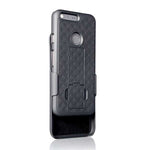Case Holster Combo Swivel Belt Clip - Dropproof - Kickstand - Black - Fonus J75