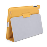 Yellow PU Leather Slim Portfolio Case