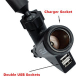 Car Mount for Lighter DC Charger - Dual USB Port - Extra Socket - Fonus D69