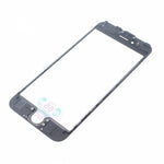 Outer Front Glass Lens Replacement with Bezel Frame for iPhone 6S - Black - L50