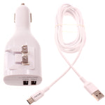 2-in-1 Car Home Charger 6ft Micro USB Cable Long Cord Travel Power Adapter Charging Wire Folding Prongs  - ZDY14 1735-1