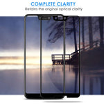 Google Pixel 3 XL - Tempered Glass Screen Protector - HD Clear - Curved - Full Cover