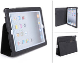 Black PU Leather Slim Portfolio Case
