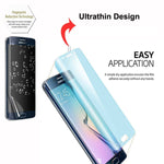 Samsung Galaxy S6 Edge - Screen Protector Silicone TPU Film - Curved - Full Cover - HD Clear
