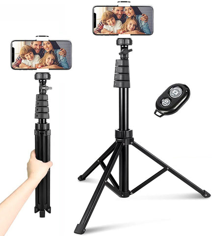 Tripod Selfie Stick Wireless Monopod Remote Shutter Built-in Self-Portrait - ZDRS1