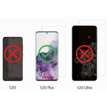 Samsung Galaxy S20 Plus - Tempered Glass Screen Protector - 3D Curved - Full Cover - Fingerprint Unlock
