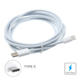 6ft USB-C to Lightning Cable Charger Cord - White - R28