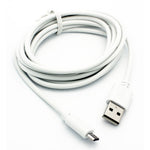 10ft Micro USB Cable Charger Cord - TPE - White - Fonus G92