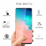 Samsung Galaxy S10 Plus - Tempered Glass Screen Protector - Full Cover Curved - Fingerprint Unlock