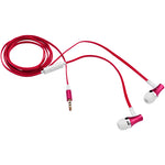 Hi-fi Sound Headphones 3.5mm Earphones -Metal Earbuds - Red - Fonus D27