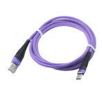 6ft USB-C Cable Charger Cord - Braided - Purple - Fonus R91