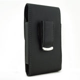 Leather Case Belt Clip Holster - Vertical Cover - LCASE61 - Black - Fonus D49