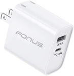 36W PD Home Charger Fast 2-Port USB Type-C Port - Fonus