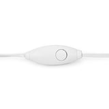 Retractable Earphones 3.5mm Headphones - In-Ear Earbuds - White - Fonus B80