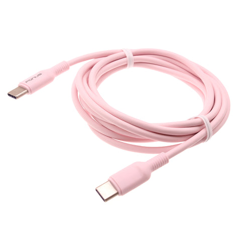 6ft PD Cable USB-C to Type-C Fast Charger Cord - Pink - Fonus - B43