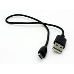 Short micro USB Cable Charger Cord - TPE - Black - Fonus M88