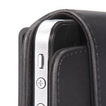 Leather Case Belt Clip Swivel Holster - Vertical Cover - LCASE20 - Black - Fonus M37