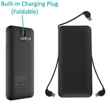 3-in-1 10000mAh Power Bank Portable Charger - AC Plug - Fonus C07