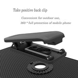 Case Holster Combo Swivel Belt Clip - Dropproof - Kickstand - Black - Fonus J10