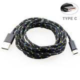 6ft and 10ft Long USB-C Cables Fast Charge TYPE-C Cord Power Wire Data Sync Braided - ZDG74