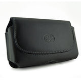 Leather Case Belt Clip Holster Cover - LCASE49 - Black - D98