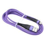 10ft Long USB to Lightning Cable Power Cord - Braided - Purple - R94