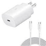 25W Fast Home Charger PD Type-C 10ft USB-C Cable Quick Power Adapter - ZDA78