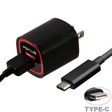 2.4A Home Wall AC Charger 6ft Long USB-C Cable - Fonus A07