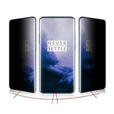 OnePlus 7 Pro - Privacy Screen Protector Tempered Glass - Full Cover
