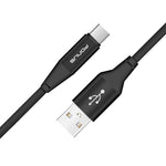 10ft USB-C Cable Charger Cord - Braided - Black - Fonus R12