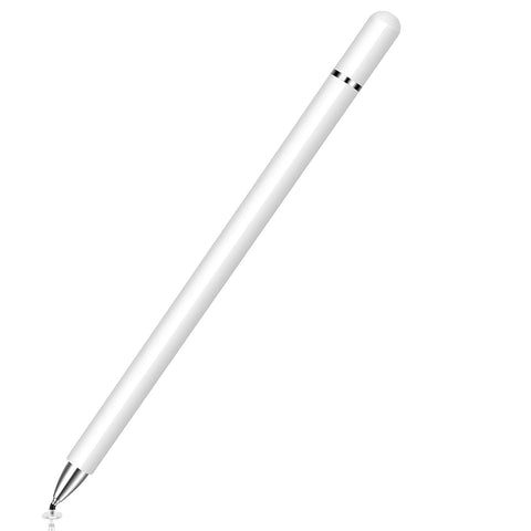 Stylus Touch Screen Pen Fiber Tip Aluminum Lightweight White - ZDZ74